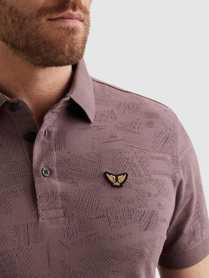 PME LEGEND Heren Polo's & T-shirts Jacquard Jersey Lila - Foto 2