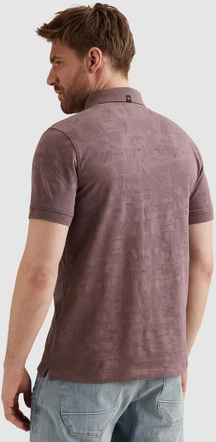 PME LEGEND Heren Polo's & T-shirts Jacquard Jersey Lila - Foto 4