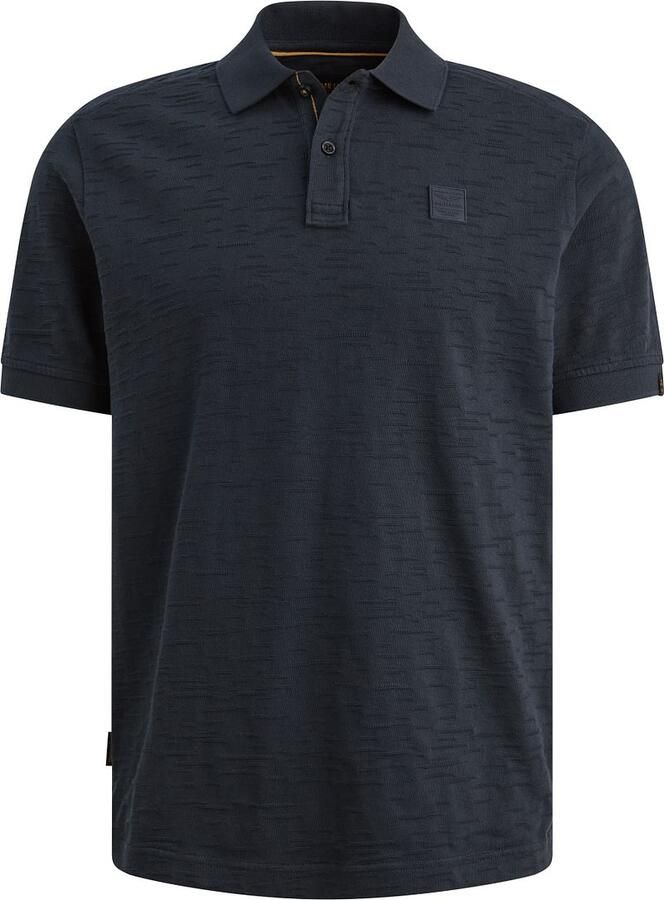 PME LEGEND Polo van jersey met jacquard patroon - Foto 2