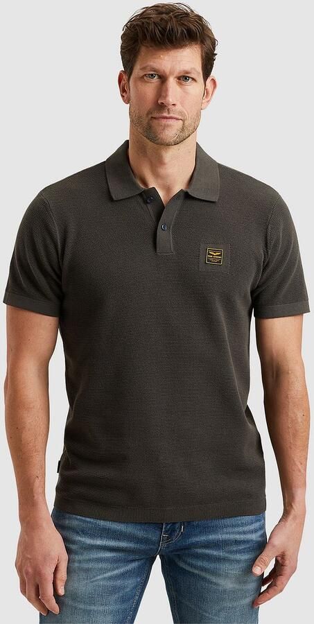 PME LEGEND Heren Polo's & T-shirts Short Sleeve Polo Cotton Groen - Foto 5