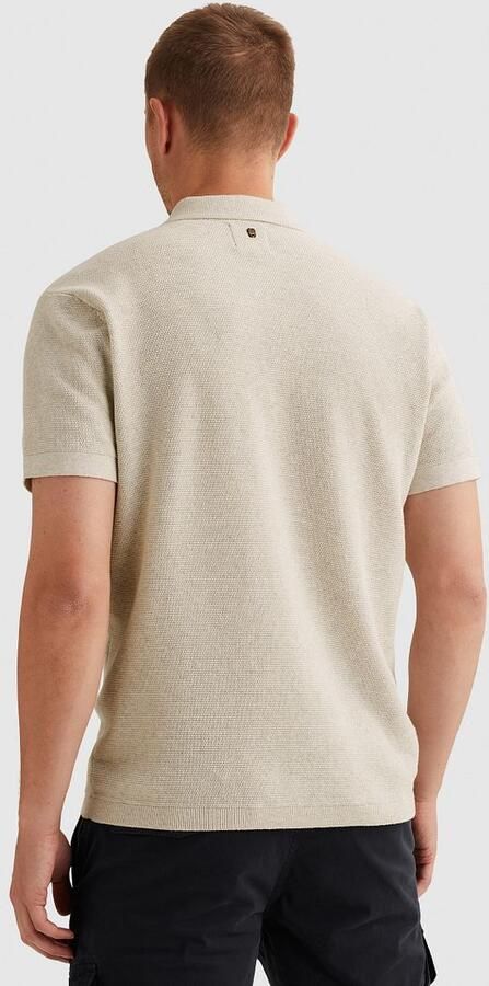 PME Legend Poloshirt Knitted Structure Ecru - Foto 5