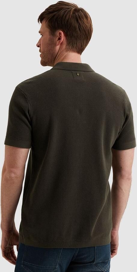 PME Legend Poloshirt Knitted Structure Groen - Foto 3