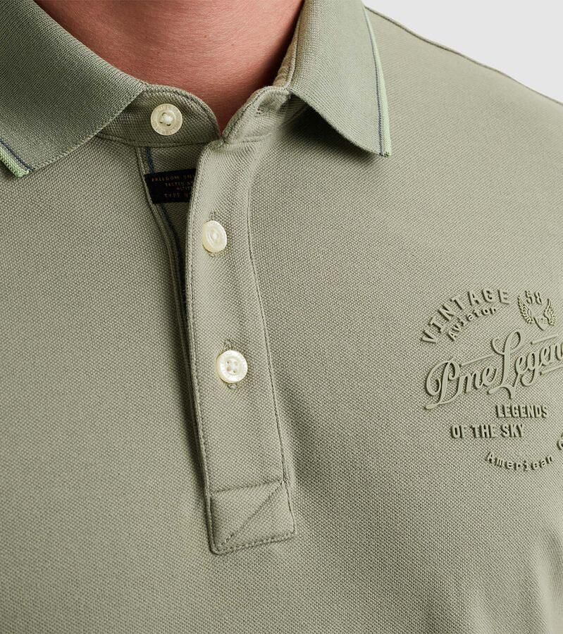 PME LEGEND Heren Polo's & T-shirts Stretch Pique Package Khaki - Foto 8