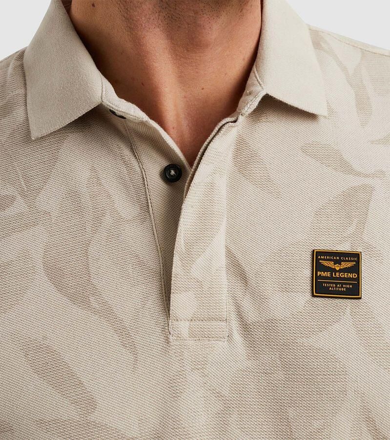 PME LEGEND Heren Polo's & T-shirts Two Tone Pique Printed Beige - Foto 6