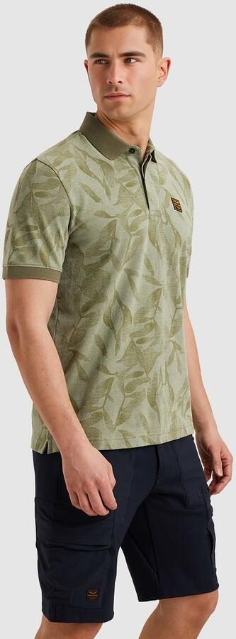 PME LEGEND Heren Polo's & T-shirts Two Tone Pique Printed Groen - Foto 9