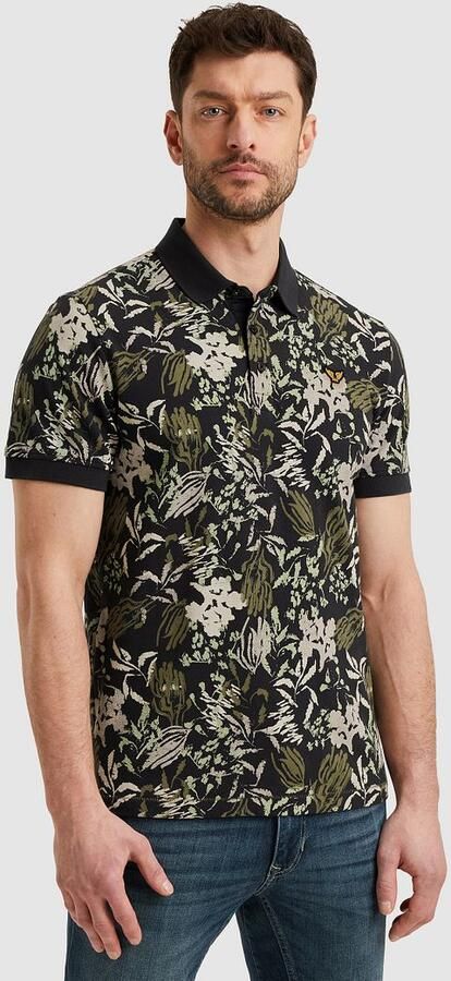 PME Legend Poloshirt Piqué Print Navy - Foto 3