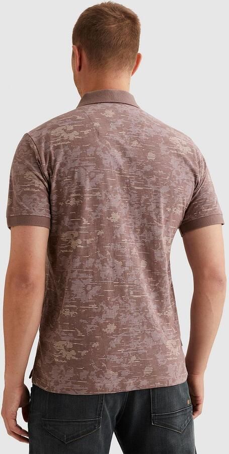 PME LEGEND Polo van slub jersey met allover print - Foto 6