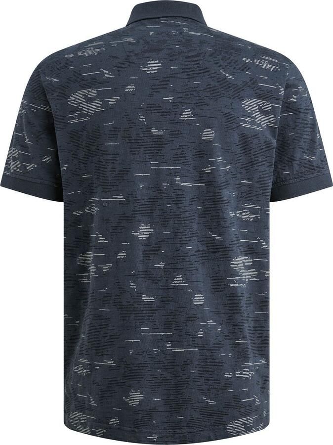 PME LEGEND Polo van slub jersey met allover print - Foto 5