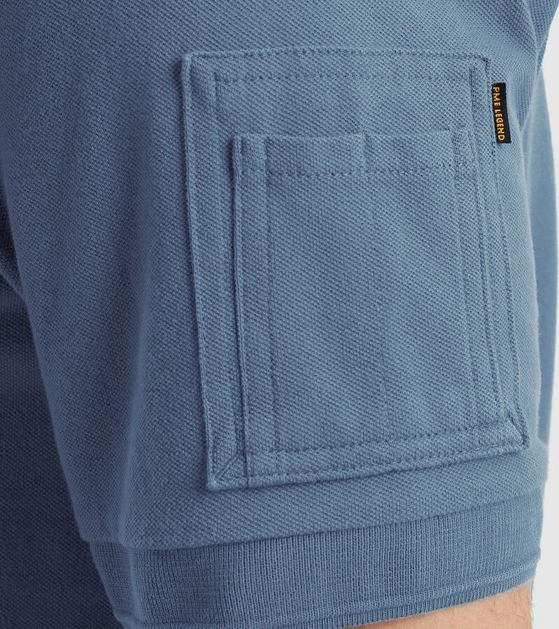 PME LEGEND Heren Polo's & T-shirts Trackway Polo Blauw - Foto 4