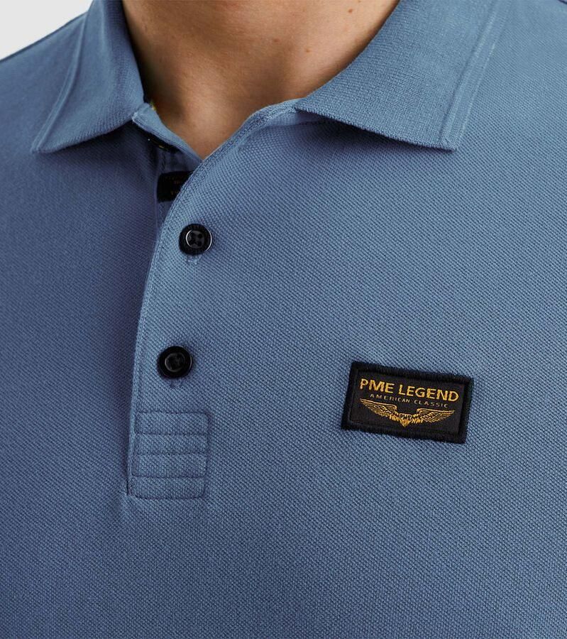 PME LEGEND Heren Polo's & T-shirts Trackway Polo Blauw - Foto 5