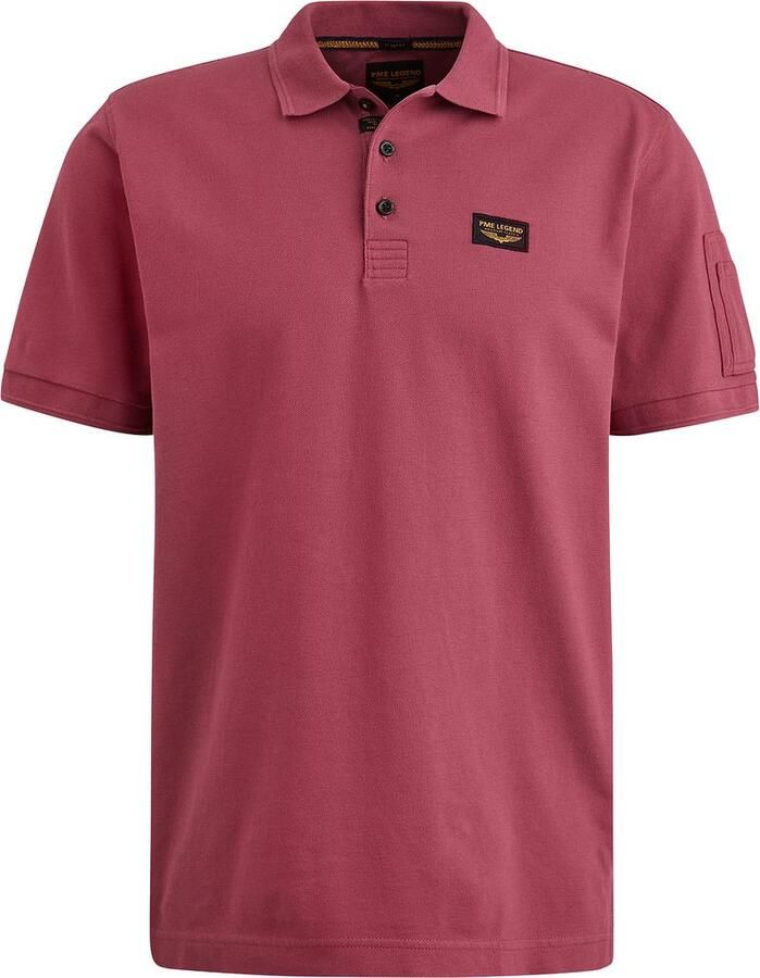 PME Legend Korte Mouw Polo Trackway Polo Red Heren - Foto 6