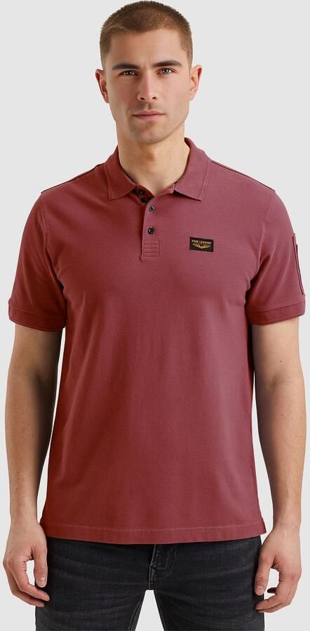 PME Legend Korte Mouw Polo Trackway Polo Red Heren - Foto 4