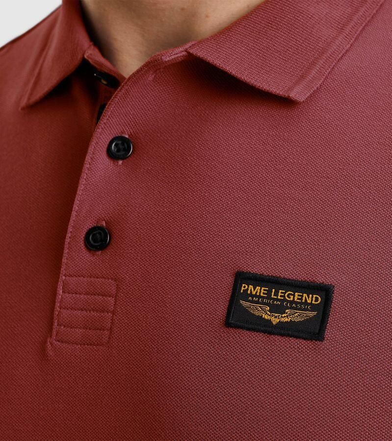 PME Legend Korte Mouw Polo Trackway Polo Red Heren - Foto 3