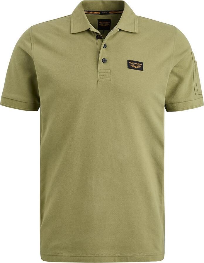 PME Legend regular fit polo Trackway met logo groen