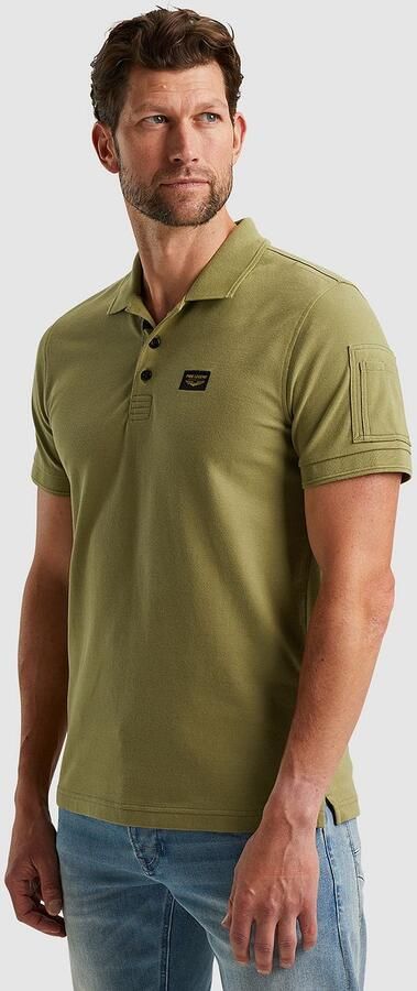 PME Legend regular fit polo Trackway met logo groen - Foto 5