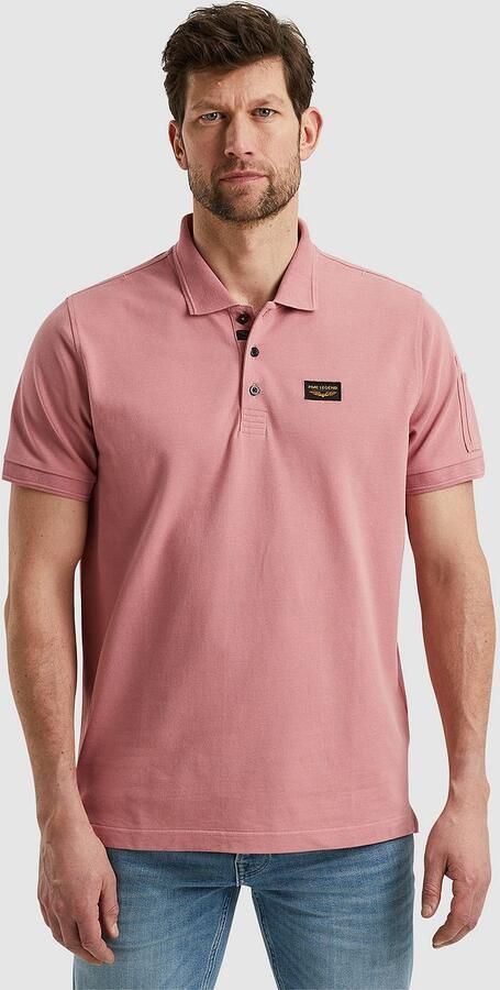 PME LEGEND Heren Polo's & T-shirts Short Sleeve Polo Trackway Roze - Foto 3