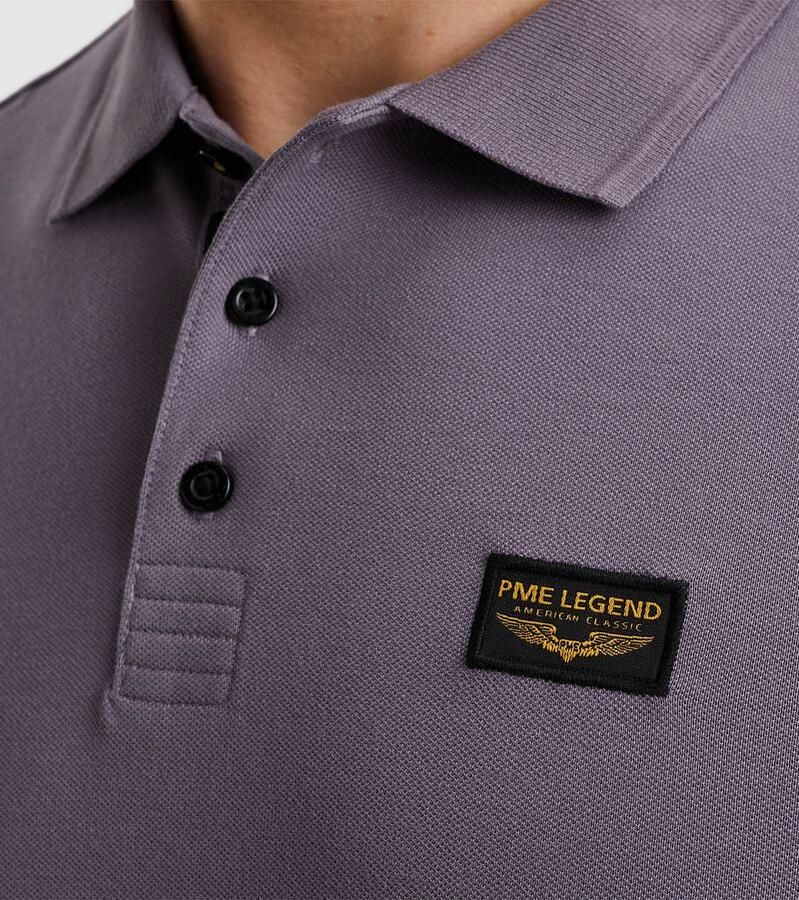 PME LEGEND Heren Polo's & T-shirts Trackway Polo Lila - Foto 3