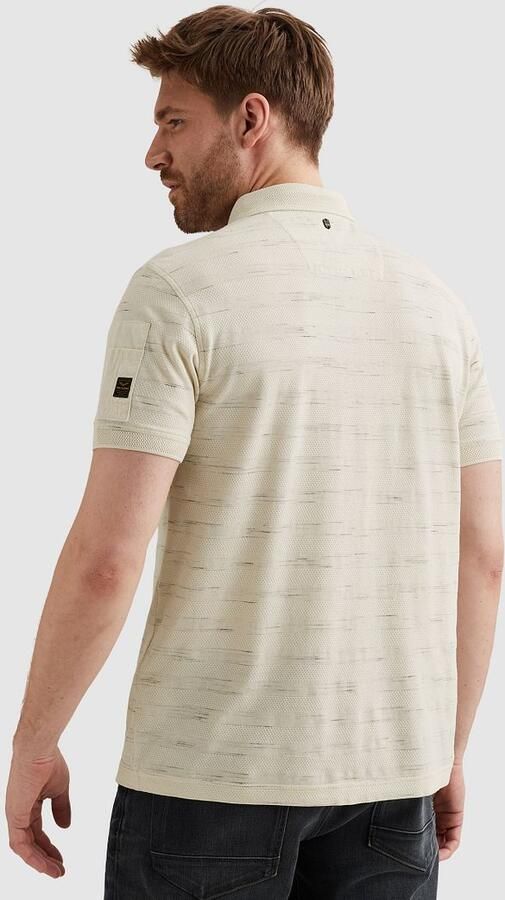 PME LEGEND Polo met streeppatroon en flight pocket - Foto 7