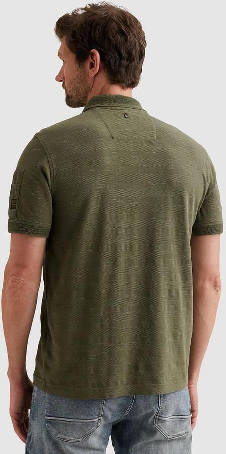 PME LEGEND Polo met streeppatroon en flight pocket - Foto 8