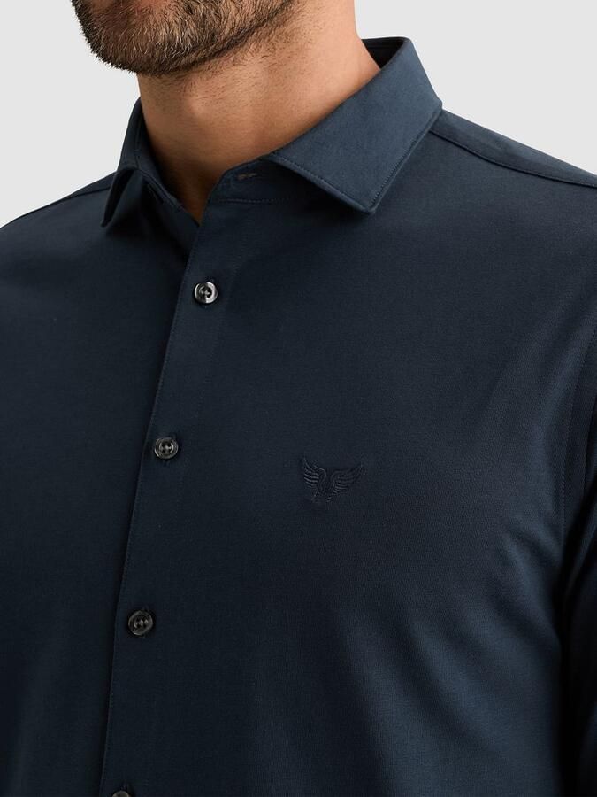 PME Legend Satin Jersey Overhemd Navy - Foto 2