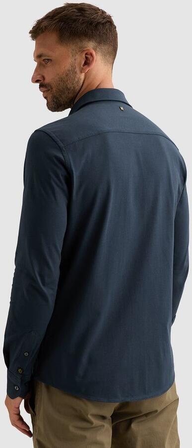 PME Legend Satin Jersey Overhemd Navy - Foto 4