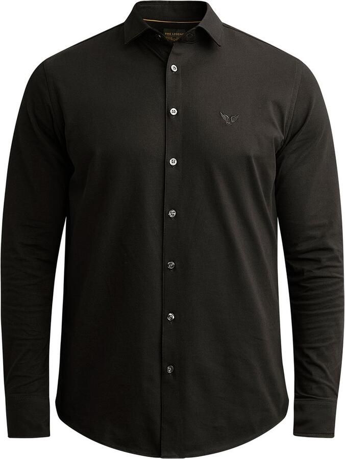 PME Legend Satin Jersey Overhemd Zwart - Foto 3
