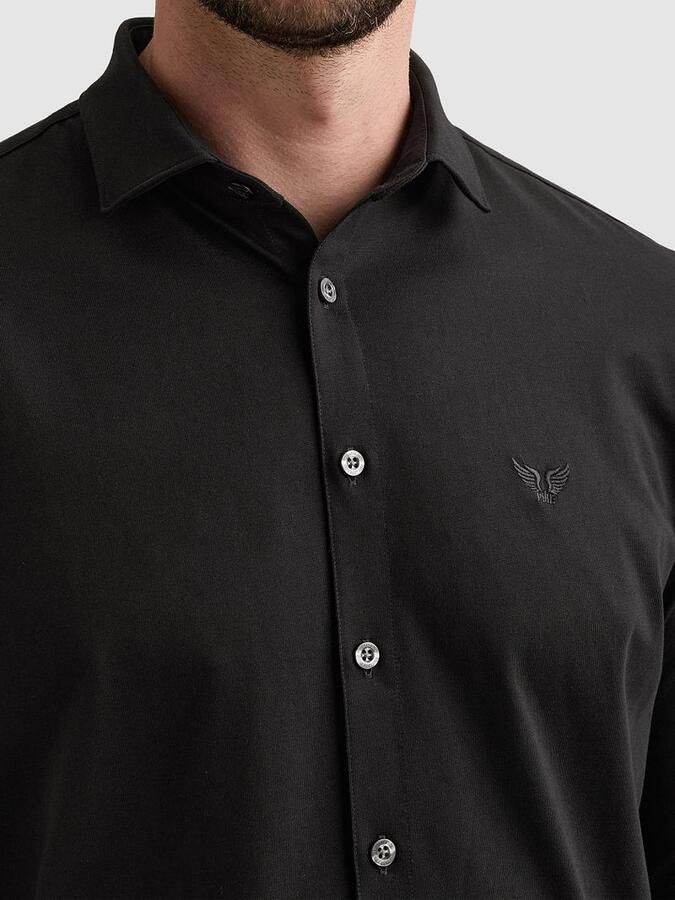 PME Legend Satin Jersey Overhemd Zwart - Foto 4