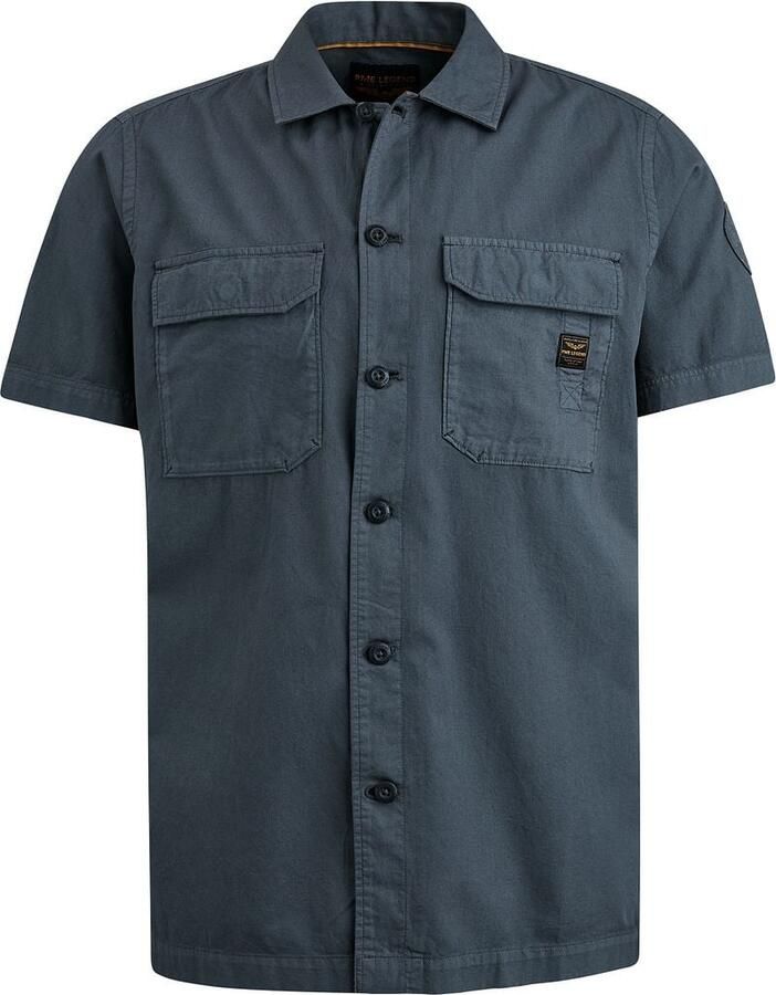 PME LEGEND Heren Overhemden Short Sleeve Shirt Ctn Bedford Donkergrijs - Foto 9