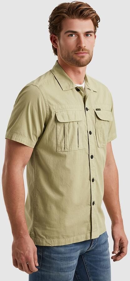 PME Legend Short Sleeve Overhemd Bedford Groen - Foto 6