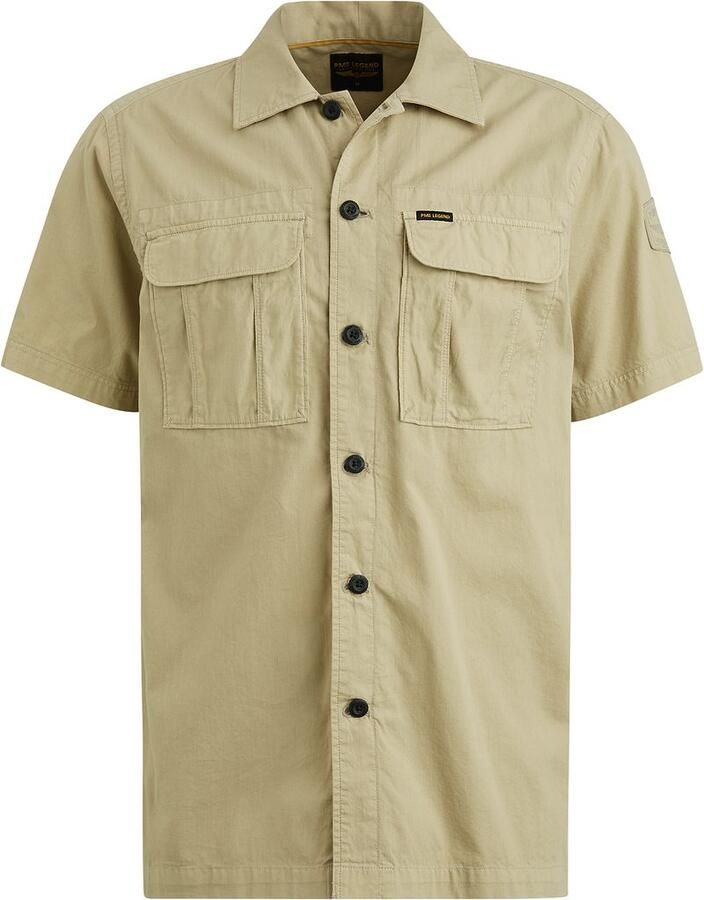 PME Legend Short Sleeve Overhemd Bedford Groen - Foto 3