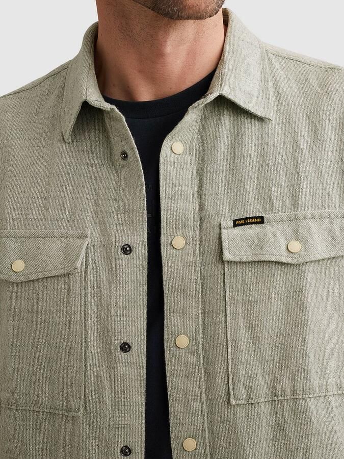 PME Legend regular casual overhemd beige - Foto 4