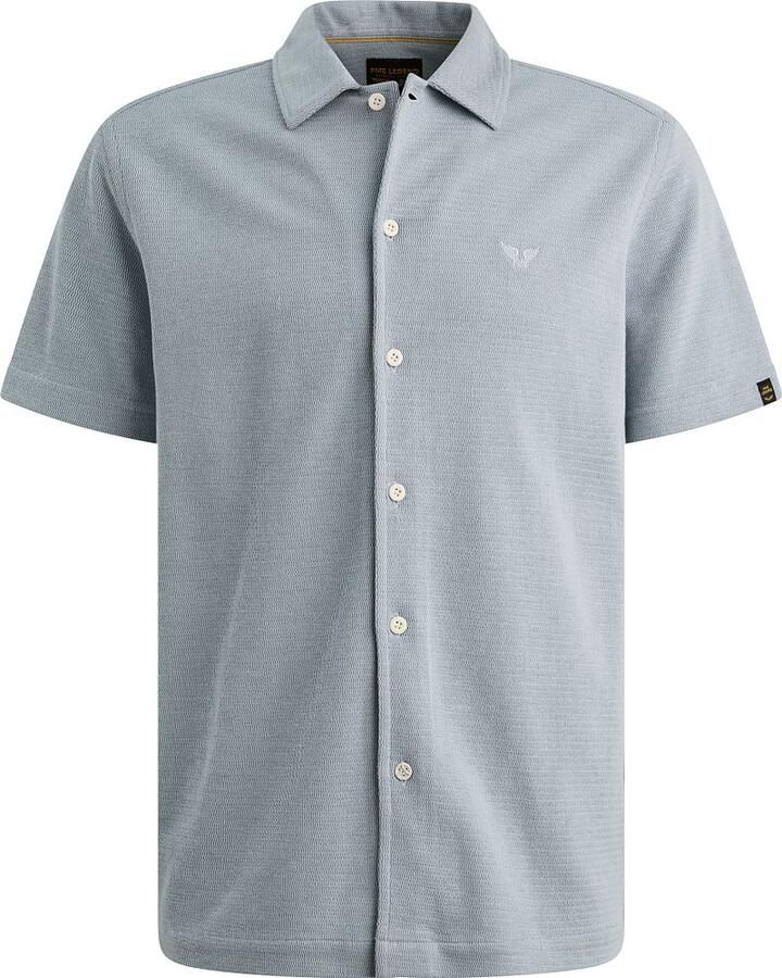 PME Legend Short Sleeve Overhemd Jersey Interlock Rain Washed