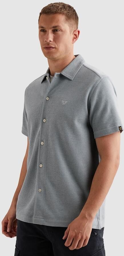 PME Legend Short Sleeve Overhemd Jersey Interlock Rain Washed - Foto 5