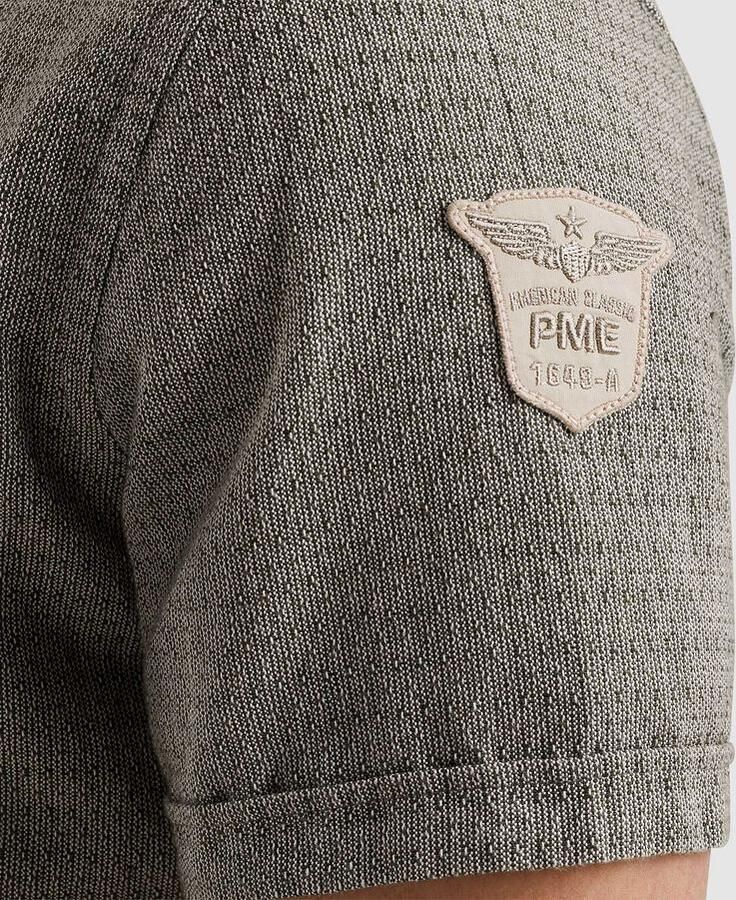 PME Legend Short Sleeve Overhemd Linnen Dobby Groen - Foto 3