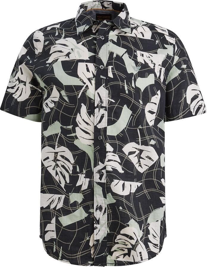 PME Legend slim fit vrijetijdsoverhemd in all-over look met kentkraag