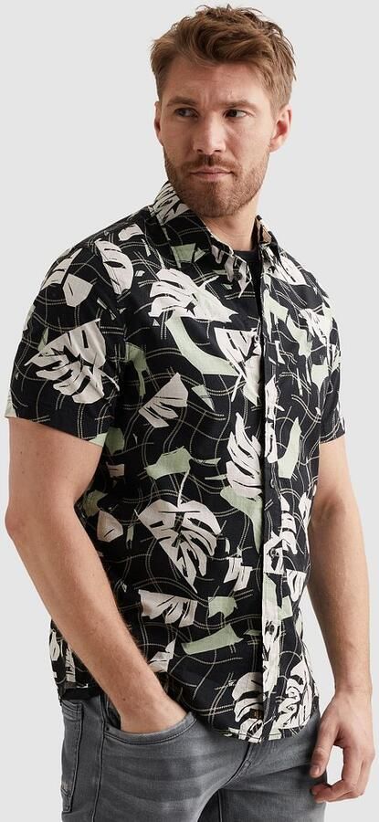 PME Legend slim fit vrijetijdsoverhemd in all-over look met kentkraag - Foto 8