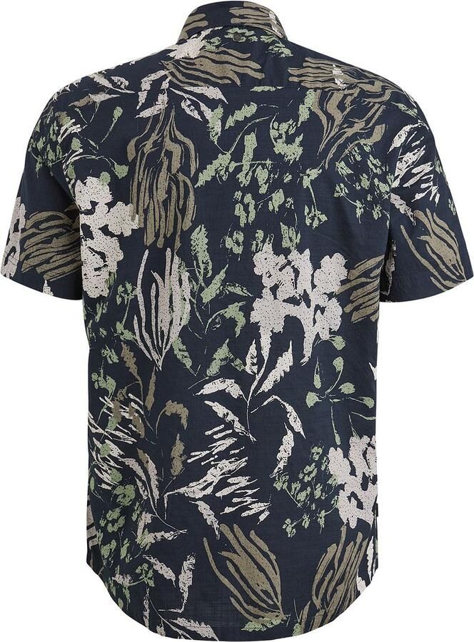 PME Legend Short Sleeve Overhemd Print Navy - Foto 3