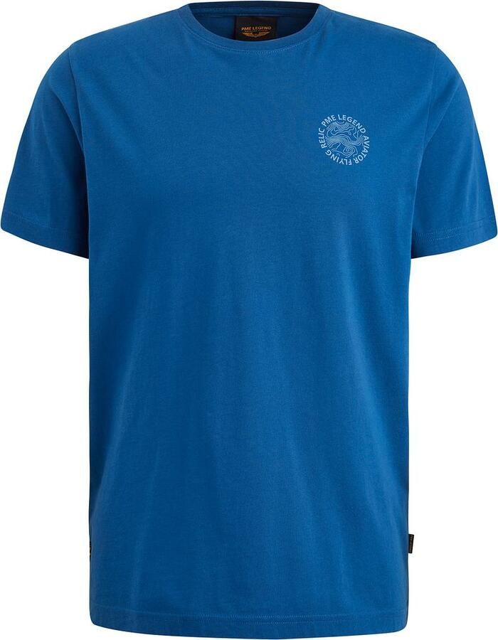 PME Legend Korte Mouw R-hals Jersey T-shirt Blue Heren - Foto 4