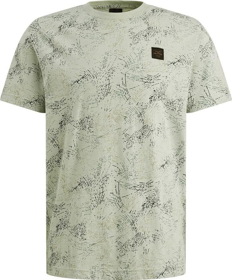 PME Legend Slub Jersey T-Shirt Allover Print Cameo Green - Foto 3