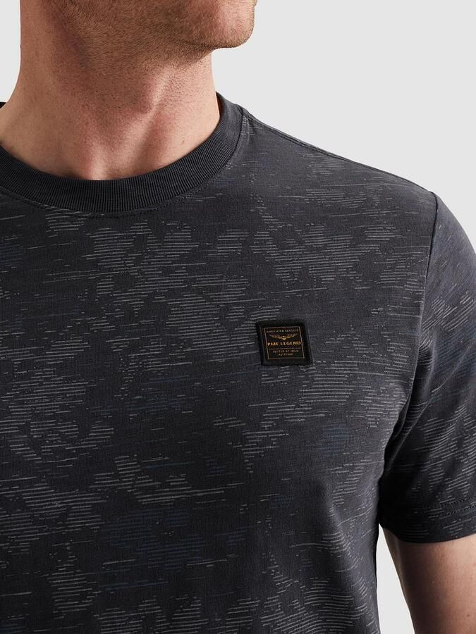 PME LEGEND Heren Polo's & T-shirts Aop Cotton Slub Donkerblauw - Foto 6