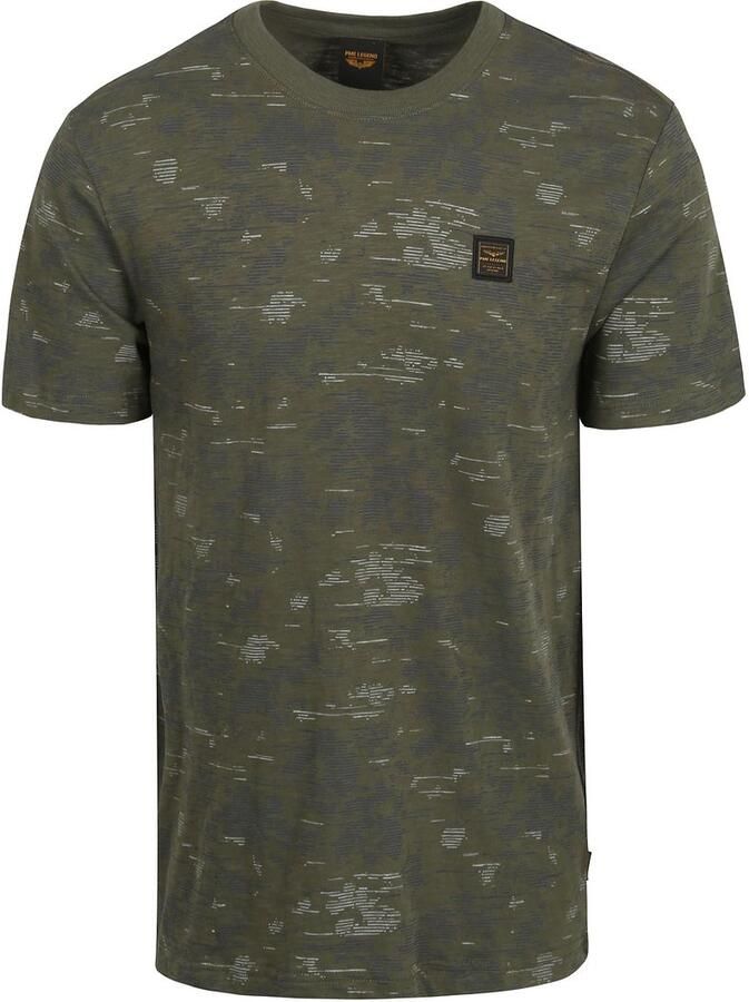 PME LEGEND Heren Polo's & T-shirts Aop Cotton Slub Groen - Foto 5