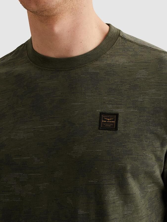 PME LEGEND Heren Polo's & T-shirts Aop Cotton Slub Groen - Foto 6