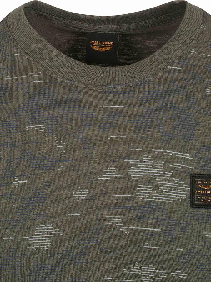 PME LEGEND Heren Polo's & T-shirts Aop Cotton Slub Groen - Foto 7