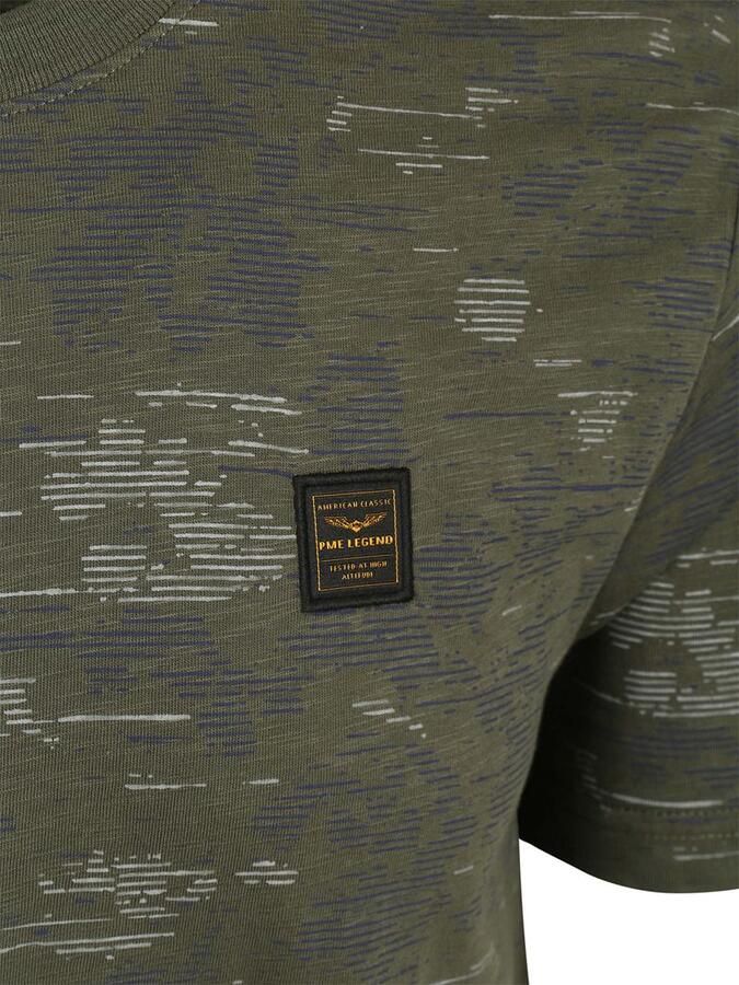 PME LEGEND Heren Polo's & T-shirts Aop Cotton Slub Groen - Foto 8