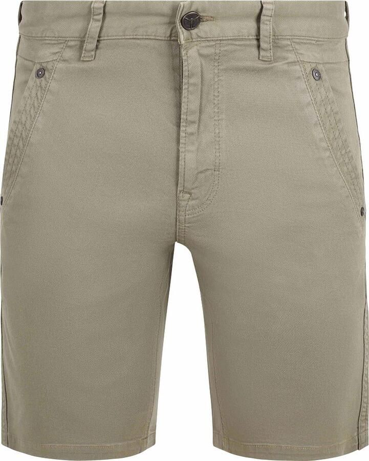 PME LEGEND Heren Broeken Spector Chino Shorts Fancy Structure Khaki