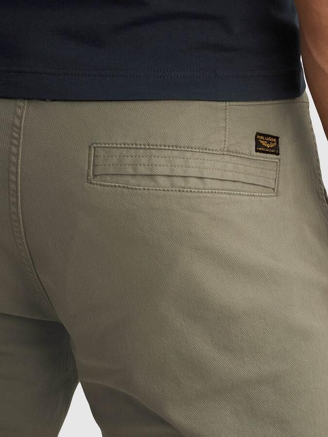 PME LEGEND Heren Broeken Spector Chino Shorts Fancy Structure Khaki - Foto 4