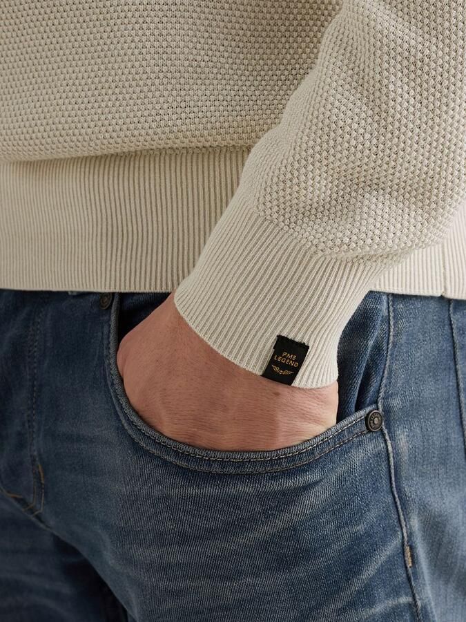 PME Legend Structure Pullover Ecru - Foto 7