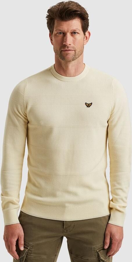 PME Legend Structure Pullover Melange Ecru - Foto 6