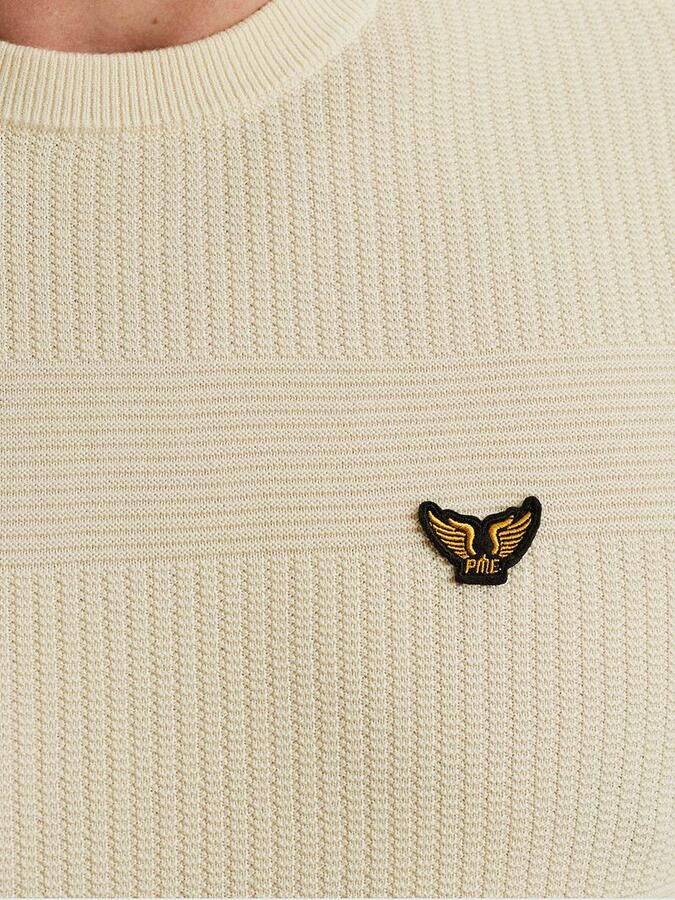 PME Legend Structure Pullover Melange Ecru - Foto 4