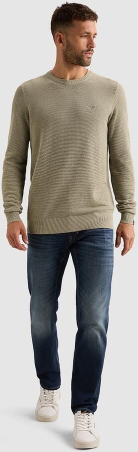 PME Legend Structure Pullover Melange Stone Green - Foto 3